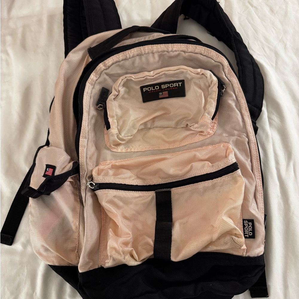 Vintage Polo Sport Ralph Lauren Backpack – Rare Two-Tone